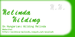 melinda wilding business card